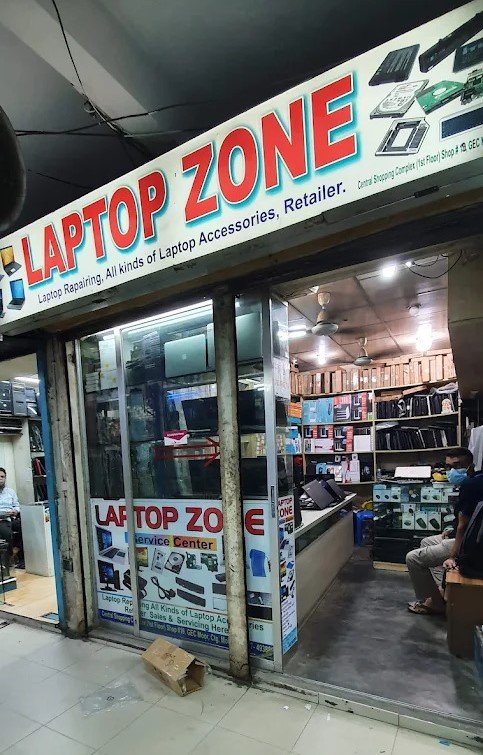 This shows the image of the shop of laptop zone.